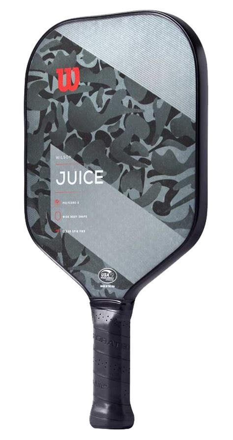 Wilson Juice Camo Pickleball Paddle Fiberglass Composite Wide Body