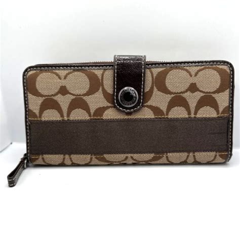 Brown Coach Signature Canvas Gem