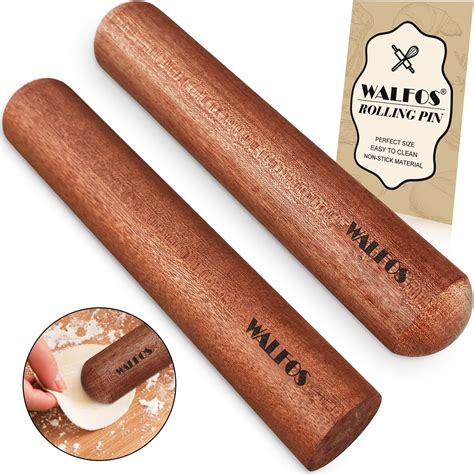 Amazon Walfos Mini Rolling Pin Set Small Natural Wooden Rolling