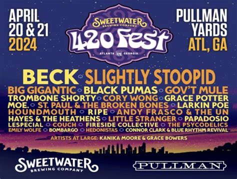 Sweetwater 420 Festival 2024 Lineup Unveiled A Celebration Of Music