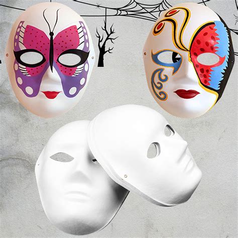 Buy 12 Pack Paper Mache s DIY Full Face s, 2 Sizes for Women, Men and
