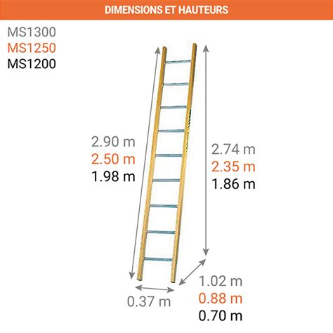 Echelle Avec Les Montants En Bois Et Les Chelons En Aluminium