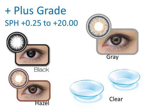 + Plus Grade CLEAR Contact Lens Graded Contact Lens Contact Lens with Grade | Lazada PH