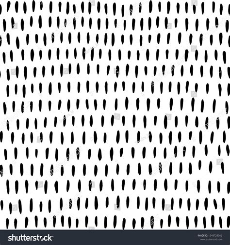 Hand Drawn Black White Seamless Striped Stock Vector Royalty Free