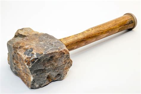 Premium Photo Geological Hammer On White Background