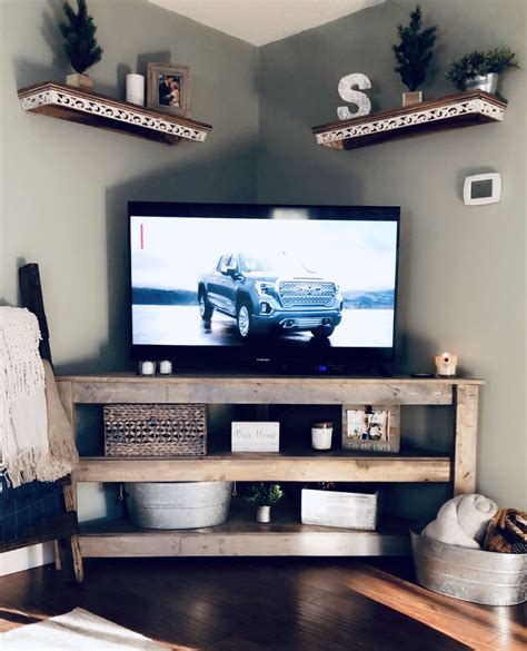 Building A Corner Tv Stand Built In Plans Available Artofit