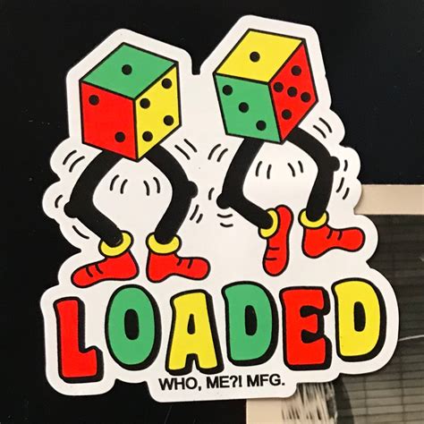 LOADED DICE magnet / WHO, ME?! NOVELTY CO.