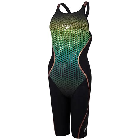 Speedo Fastskin Lzr Pure Intent Open Back Kneeskin 緑 Swiminn