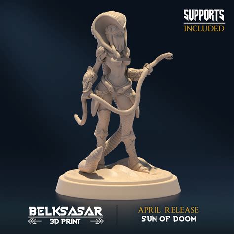 D File Sun Of Doom NUDE MINIATURES April D Printer Model