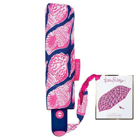 Lilly Pulitzer Travel Umbrella In Cute As Shell