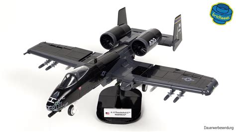 COBI 5837 A 10 Thunderbolt II Warthog Speed Build Review BrickMeet EN