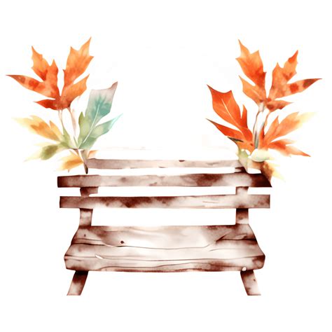 Rustic Wooden Bench Clipart · Creative Fabrica