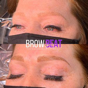 Before And After 2021 BrowBeat Studio Dallas Advanced Eyebrow