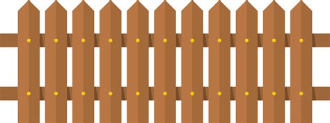 Free Wooden fence in flat style clip art 21976525 PNG with Transparent Background