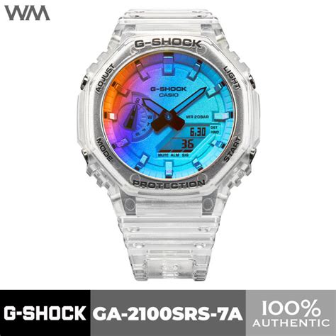 Casio G Shock Ga Series Multicolor Iridescent Rainbow Transparent