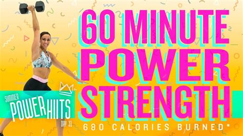 60 Minute Power Strength Workout 🔥burn 680 Calories 🔥sydney Cummings