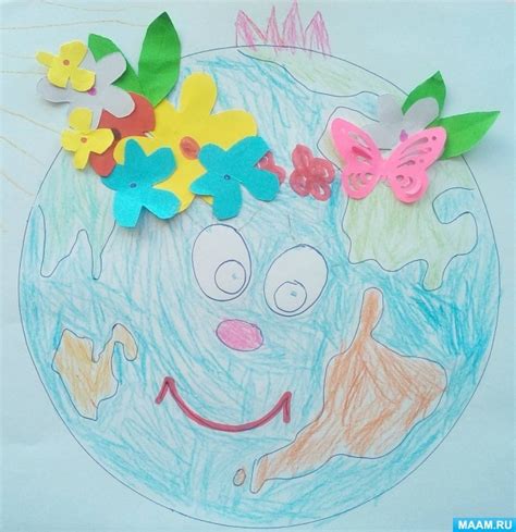 Поделка день земли шаблон - 68 фото