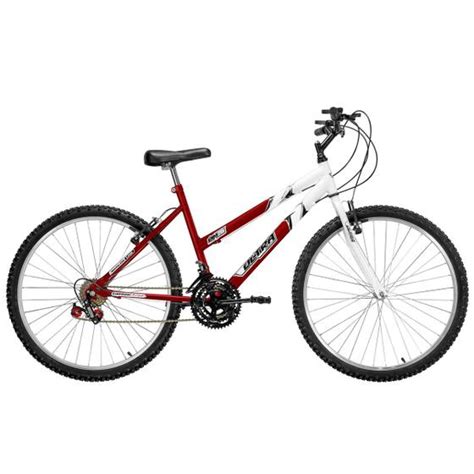 Bicicleta Feminina Aro 26 Ultra Bikes Bicolor Freio V Brake Bicicleta