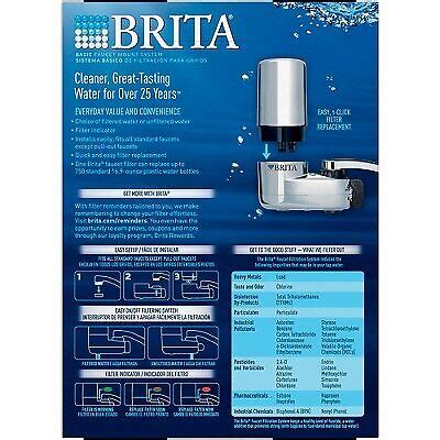 Brita Tap Water Faucet Filtration System Chrome Ebay