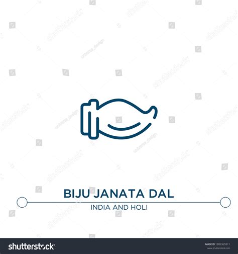 Biju Janata Dal Outline Vector Icon Stock Vector (Royalty Free ...