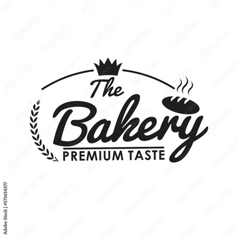 Bakery logo in flat style. bakery black white emblems. Stock Vector ...