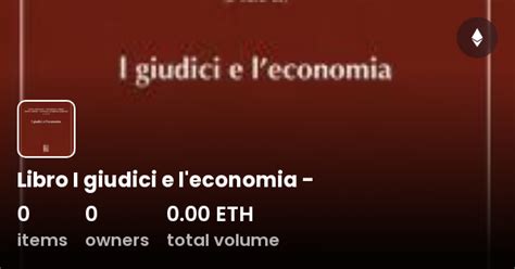 Libro I Giudici E L Economia Collection OpenSea