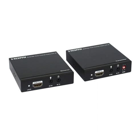 M Ft Over Single Coaxial Cable Hdmi Extender Bi Directional Ir