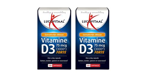 2x Lucovitaal Vitamine D3 75 Mcg 120 Caps Aanbieding IBOOD