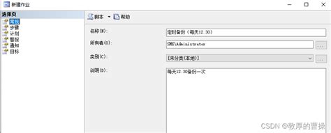 【sql Server】实现数据库定时自动备份详细一步步操作（图文） Sql数据库定时备份怎么弄 Csdn博客