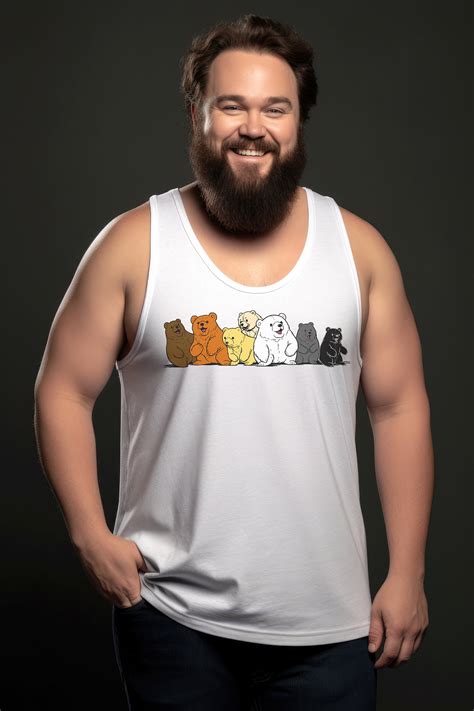Gay Bear Tank Top Seven Playful Bears Bear Pride Outfit Gay Pride Bear Tank Top Bear Brotherhood