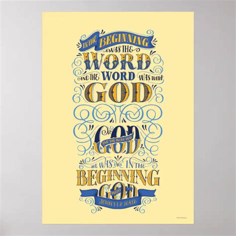 In the Beginning Was the Word Poster | Zazzle