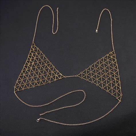 Moda Tri Ngulo Corpo Corrente J Ias Para O Corpo Feminino Ver O Sexy Bikini Peito