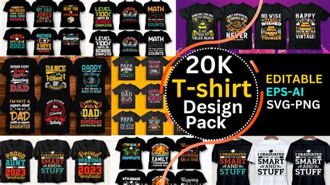 New Customizable T Shirt Designs Mega Bundle Print On Demand