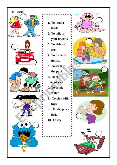 Match Activity Esl Worksheet By Andressabr