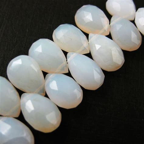 Semiprecious Gemstone Beads 100 Genuine White Opal Gemstone Bead