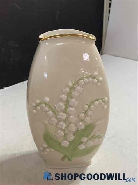 Small Lenox Lily Of The Valley Decorative Porcelain Vase Shopgoodwill