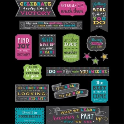 Teacher Created Resources Tcr5575 Chalkboard Brights Positive Sayings