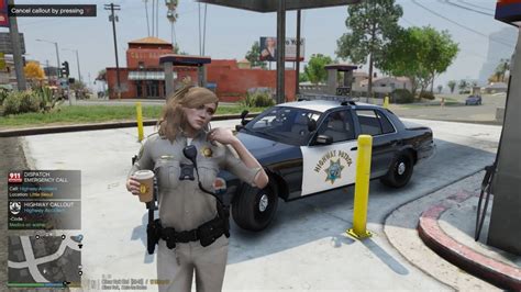 Gta 5 Lspdfr Playing As A CHP Female Officer Highway Spike Strip