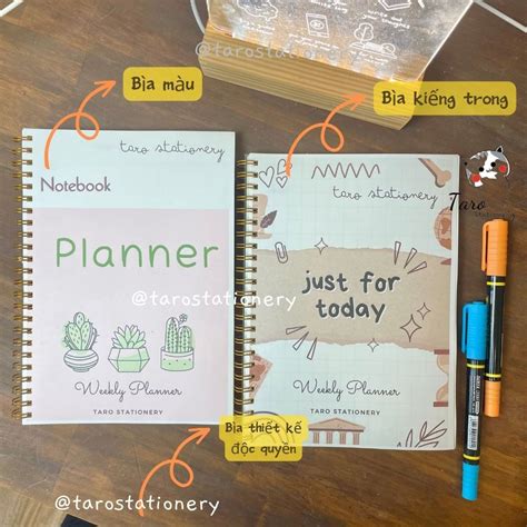 Sổ Weekly Planner thiết kế độc quyền sổ lò xo lên kế hoạch hàng tuần