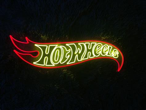 Hot Wheels Led Neon Sign Custom Hot Wheels Night Light Hot Etsy Canada