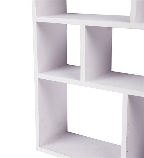 Buy Engineered Wood Wall Shelf In White Colour By Home Sparkle Online