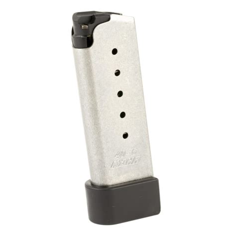 Kahr Arms, Magazine, 40 S&W, 6Rd, Fits MK40, Grip Extension, Stainless ...