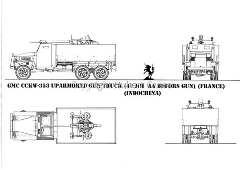 Gmc Cckw 353 Uparmored Gun Truck 40 Mm Aa Bofors Gun France