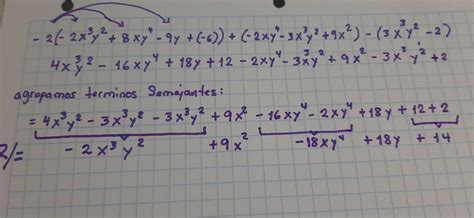 Reducir T Rminos Semejantes Del Siguiente Polinomio Brainly Lat