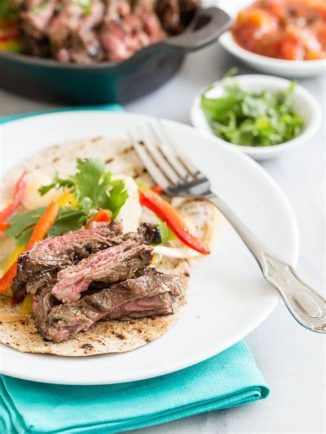 Skirt Steak Fajitas Recipe Fajitas Fajita Recipe Weelicious Recipes