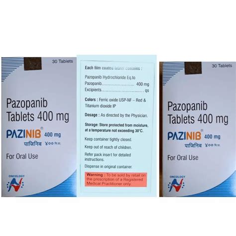 Pazinib Mg Tablet At Rs Bottle Pazopanib Tablets In New Delhi