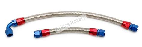 84 85 13B Rx7 Stainless Steel Braided Oil Cooler Line Kit 11908