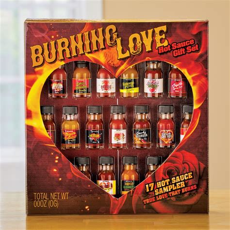 Burning Love Hot Sauce T Set 17 Hot Sauce Sampler Collections Etc