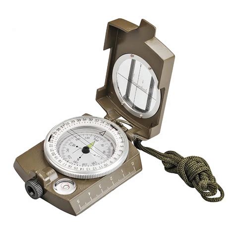 Professional Outdoor Military Metal Folding Waterproof Luminous Geological Compass Pocket