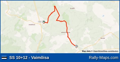 Ss 1012 Vaimõisa Stage Map Rapla Ralli 2023 Emv 🌍 Rally